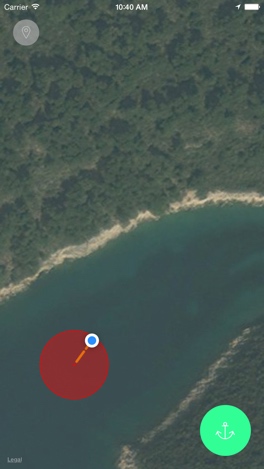 Screenshot of application watching the anchor